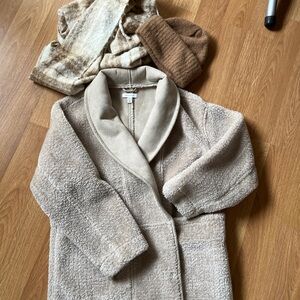 Topshop Cream Teddy Jacket